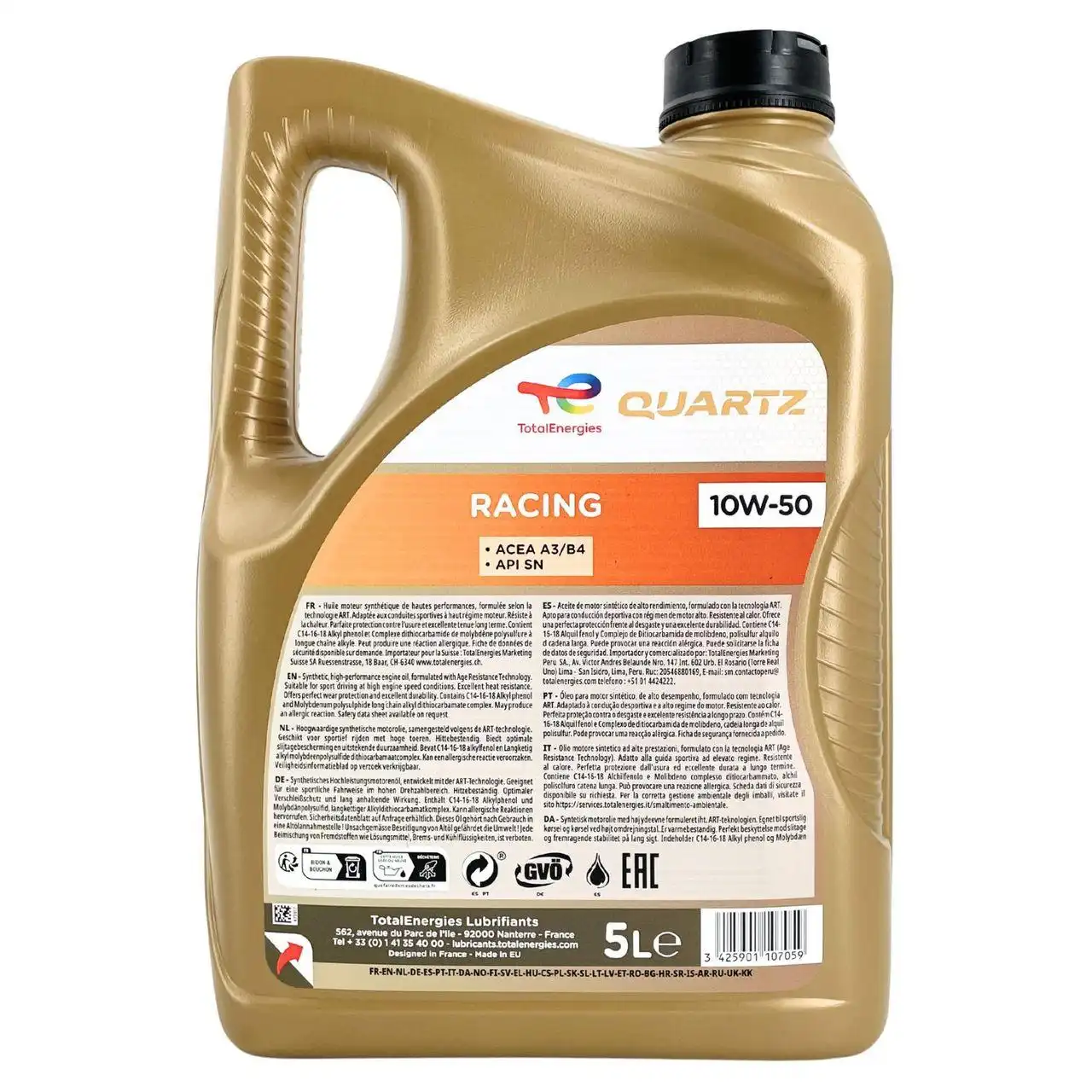 Total Quartz Racing 10W-50 5 Liter
