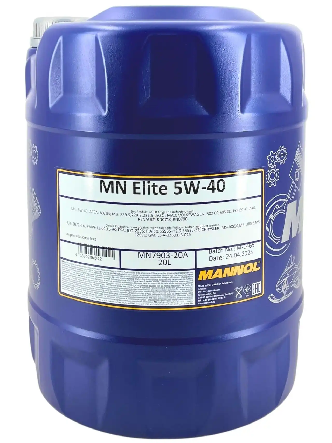 Mannol Elite 5W-40 20 Liter