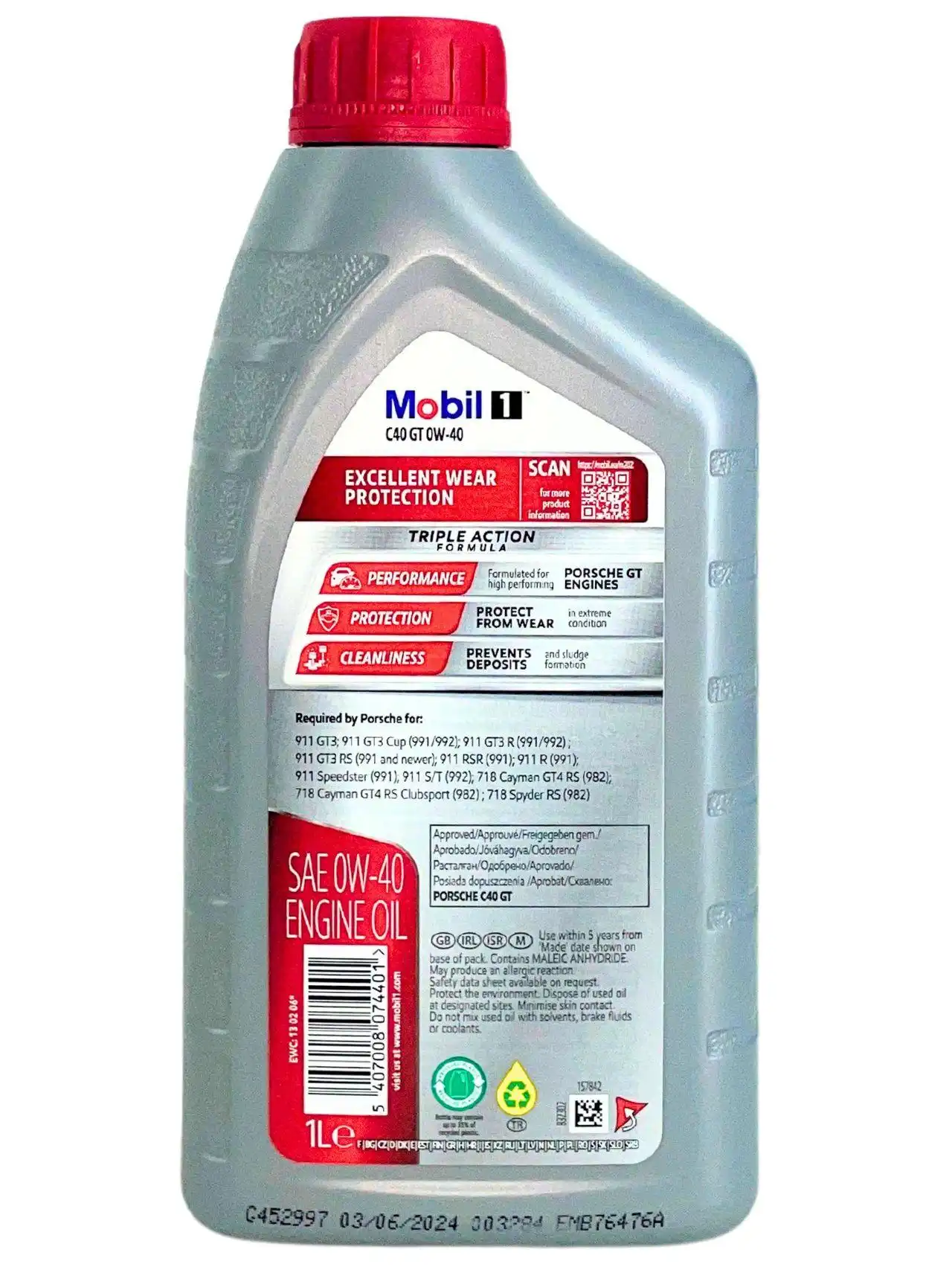 Mobil 1 C40 GT 0W-40 1 Liter