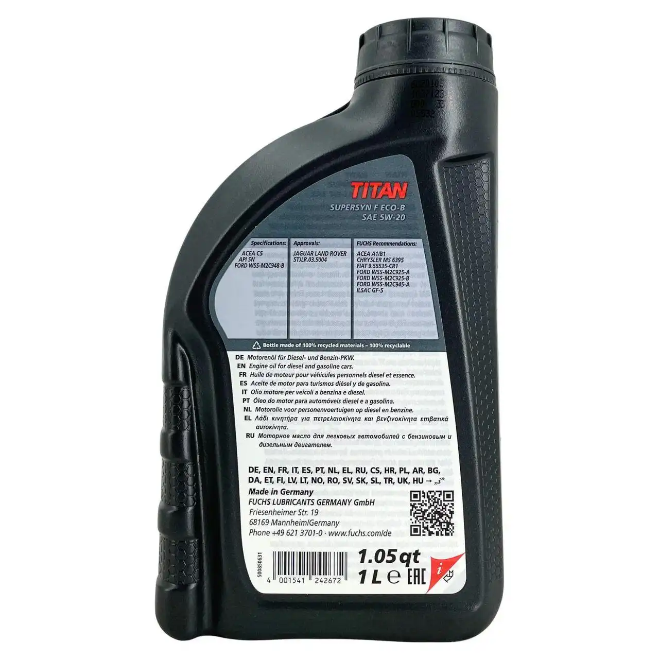 Fuchs Titan Supersyn F ECO-B 5W-20 3x1 Liter