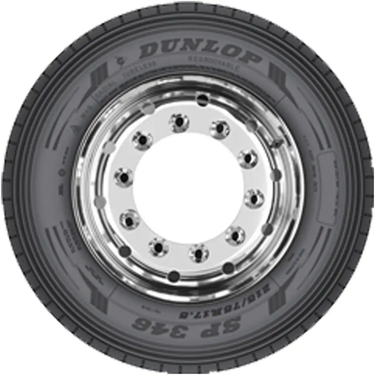 DUNLOP 385/65 R 22.5 TL 160K/158L SP 346 20PR M+S 3PMSF LRL