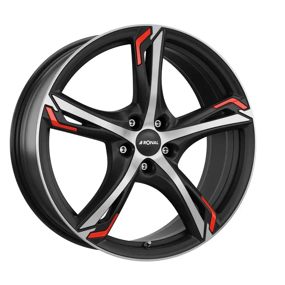 RONAL RONAL R62 RED jetblack-matt-frontkopiert 7.5Jx17 5x100 ET42