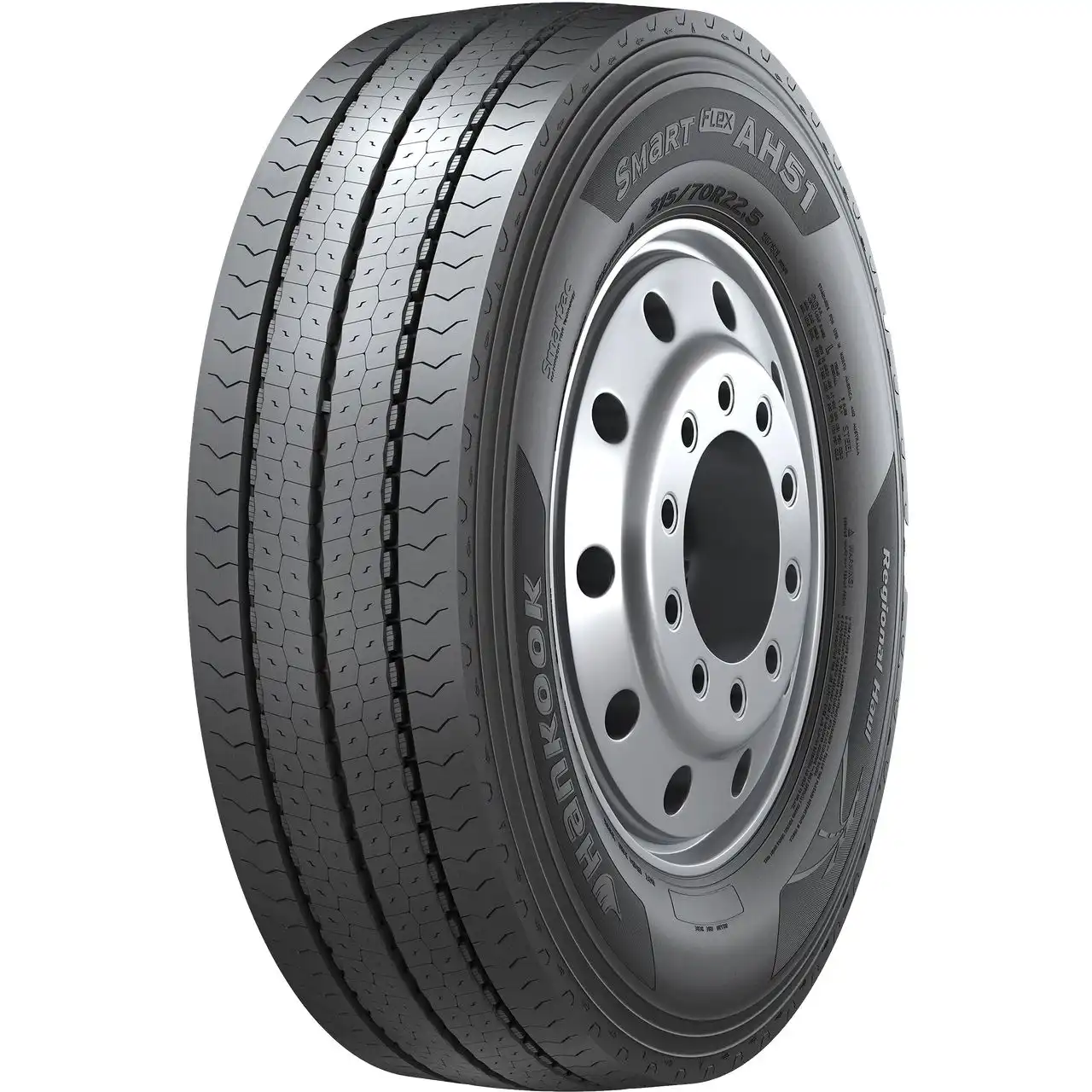 HANKOOK 355/50 R 22.5 TL 156K SMARTFLEX AH51 18PR M+S 3PMSF LRJ (KOR)