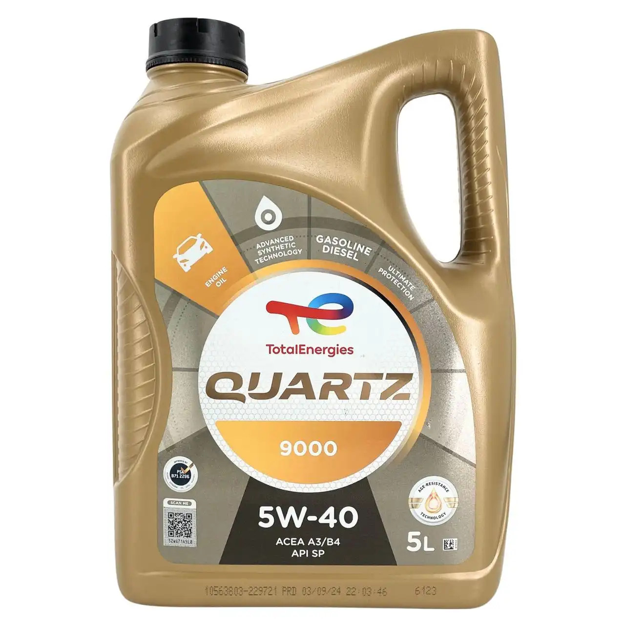 Total Quartz 9000 Energy 5W-40 5 Liter