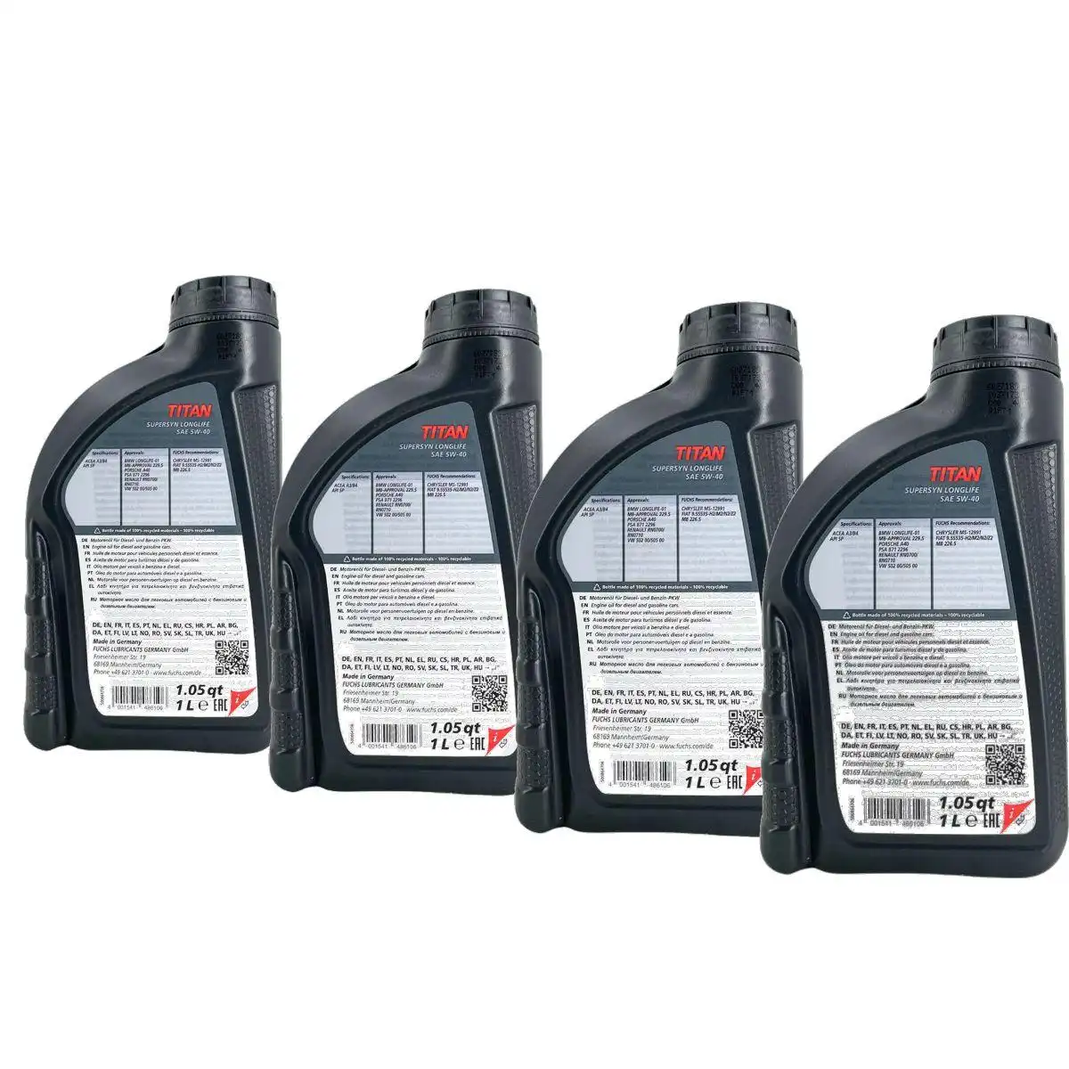 Fuchs Titan Supersyn Longlife 5W-40 4x1 Liter