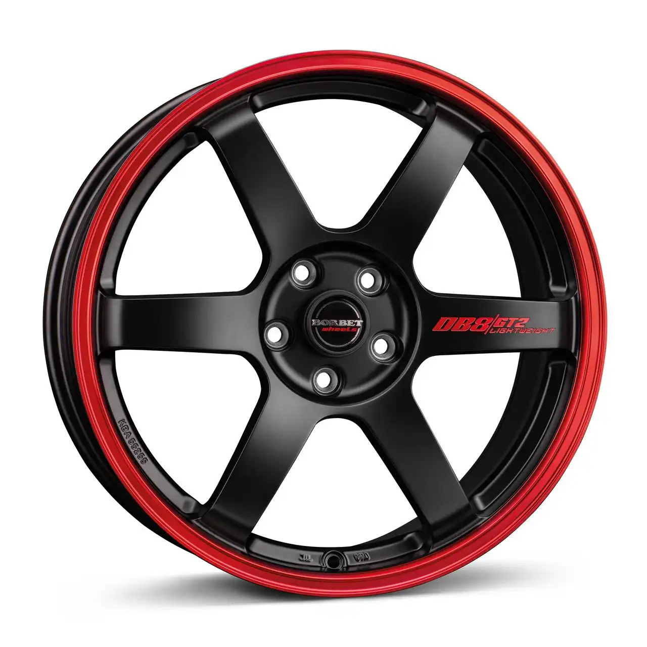 BORBET DESIGN DB8GT2 black matt rim red 8.5Jx18 5x114.3 ET40