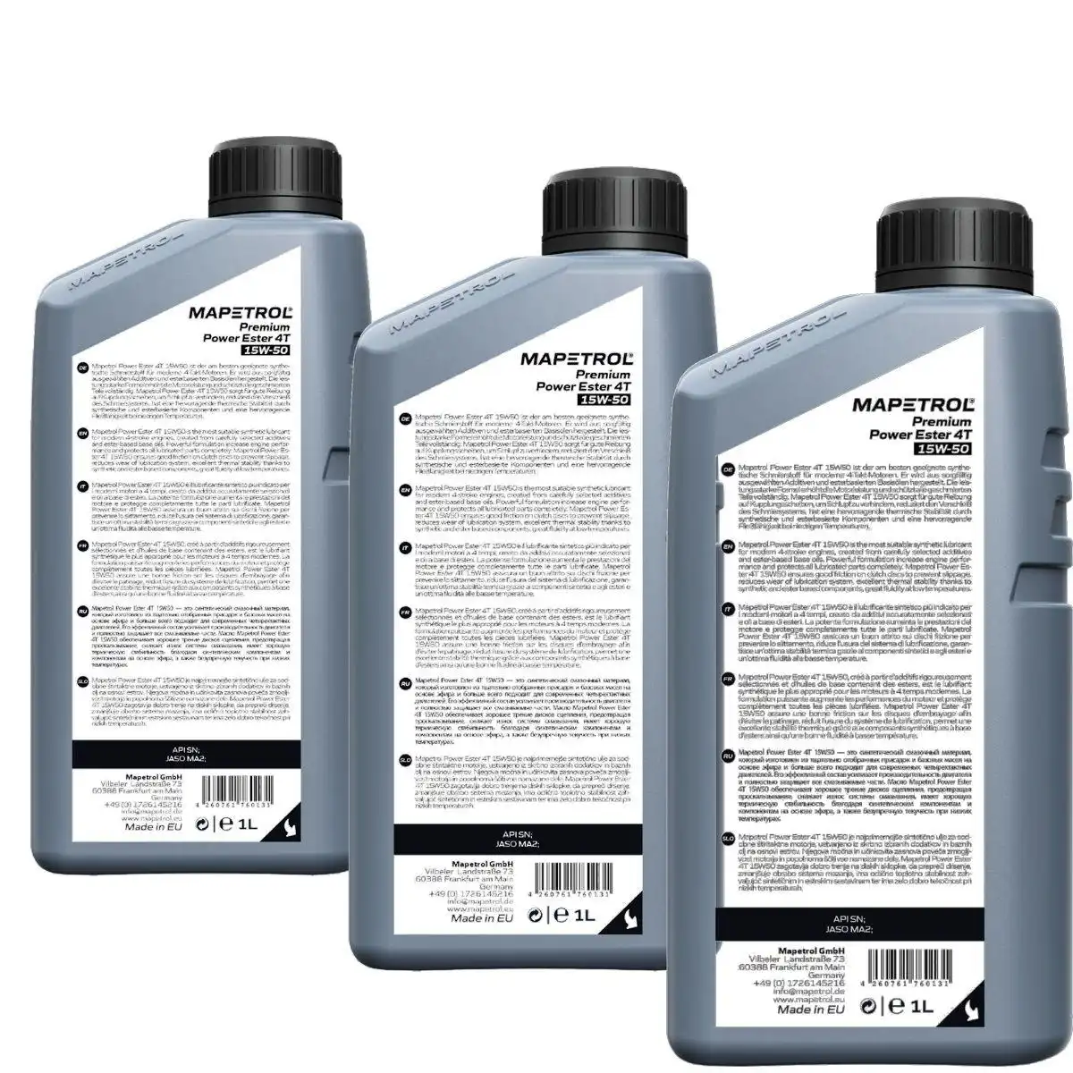 Mapetrol Premium Power Ester 4T 15W-50 3x1 Liter