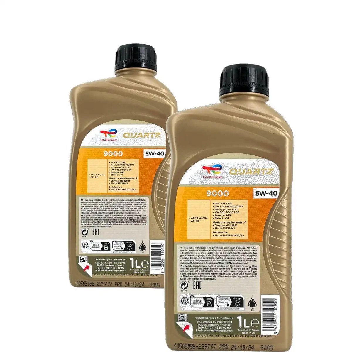 Total Quartz 9000 5W-40 2x1 Liter