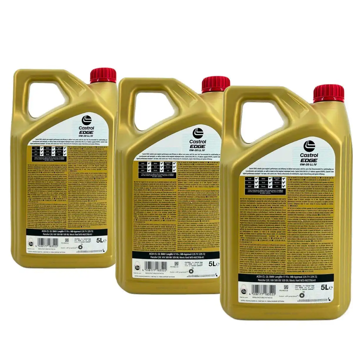 Castrol Edge 0W-20 LL IV 3x5 Liter