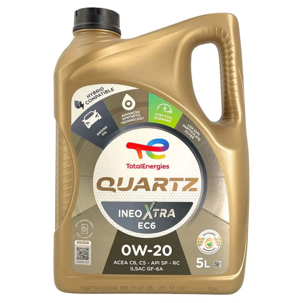 Total Quartz Ineo Xtra EC6 0W-20 5 Liter