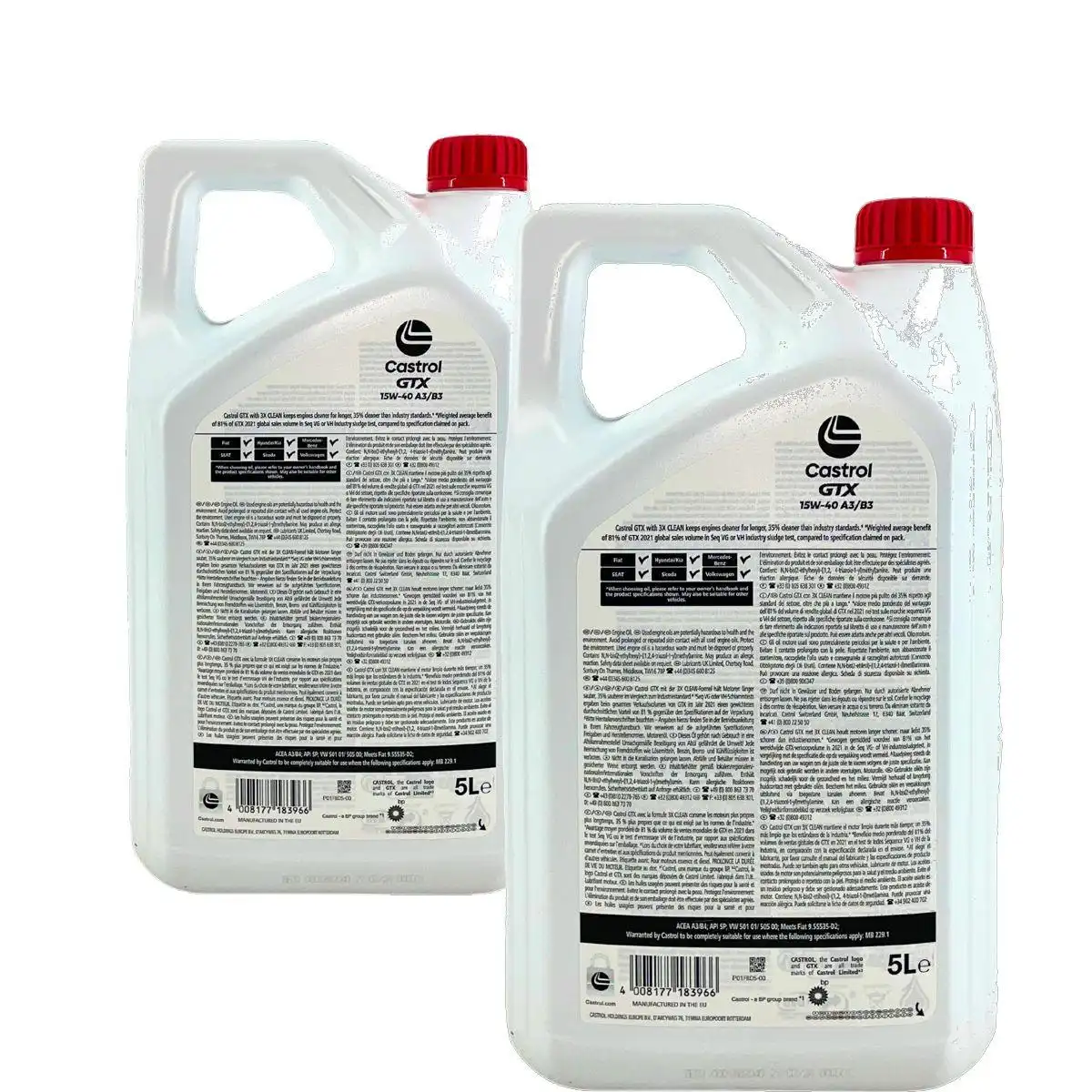 Castrol GTX 15W-40 A3/B3 2x5 Liter