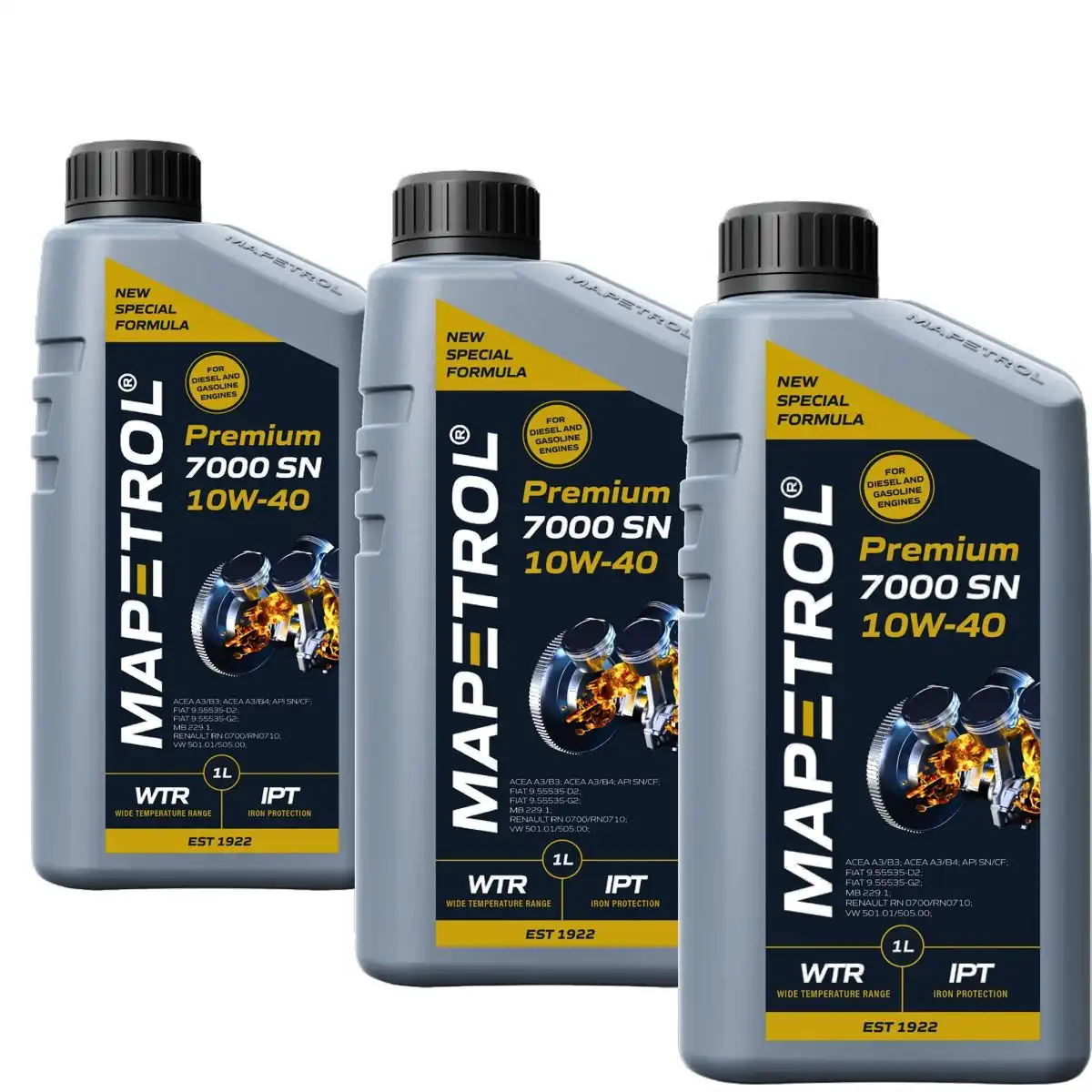 Mapetrol Premium 7000 SN 10W-40 3x1 Liter