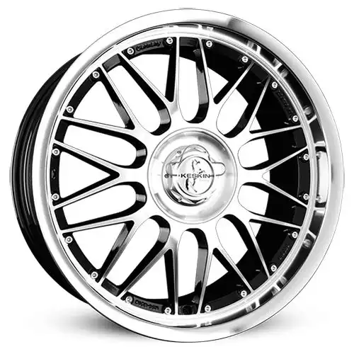 KESKIN WHEELS KT4 NEW RACER black front polished 9.5Jx18 5x100 ET25