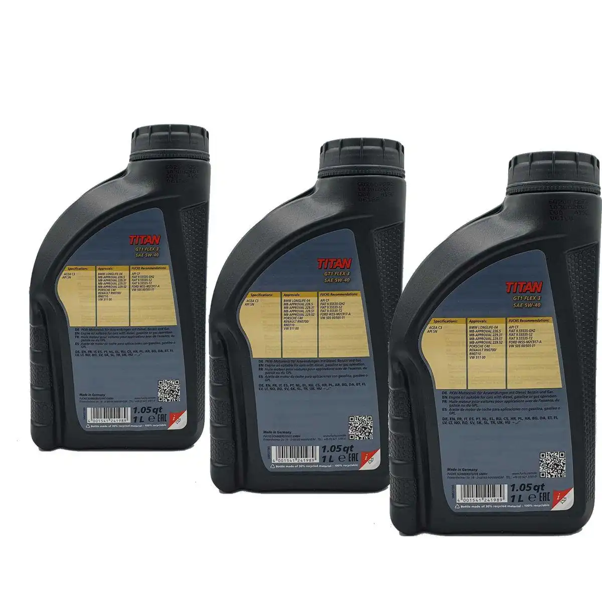 Fuchs Titan GT1 Flex 3 5W-40 3x1 Liter