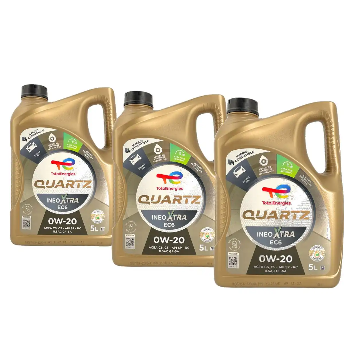 Total Quartz Ineo Xtra EC6 0W-20 3x5 Liter