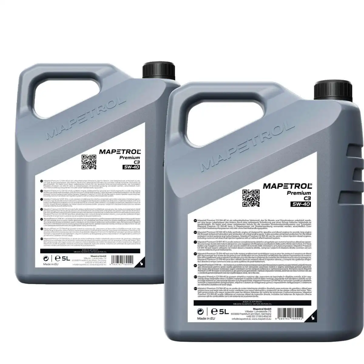 Mapetrol Premium C3 5W-40 2x5 Liter
