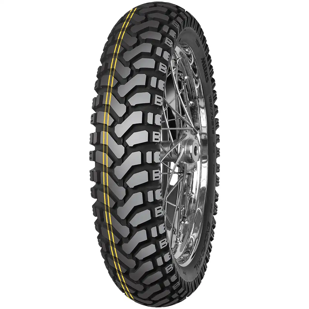 MITAS 150/70 B 18 M/C TL/TT 70H ENDURO TRAIL DAKAR (2xYELLOW) M+S (IND)
