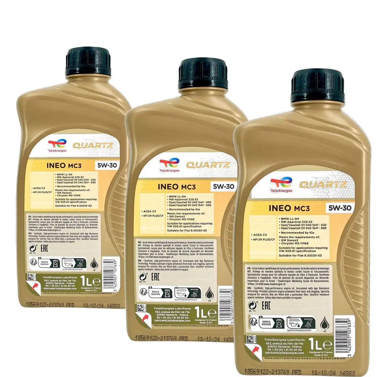 Total Quartz Ineo MC3 5W-30 3x1 Liter