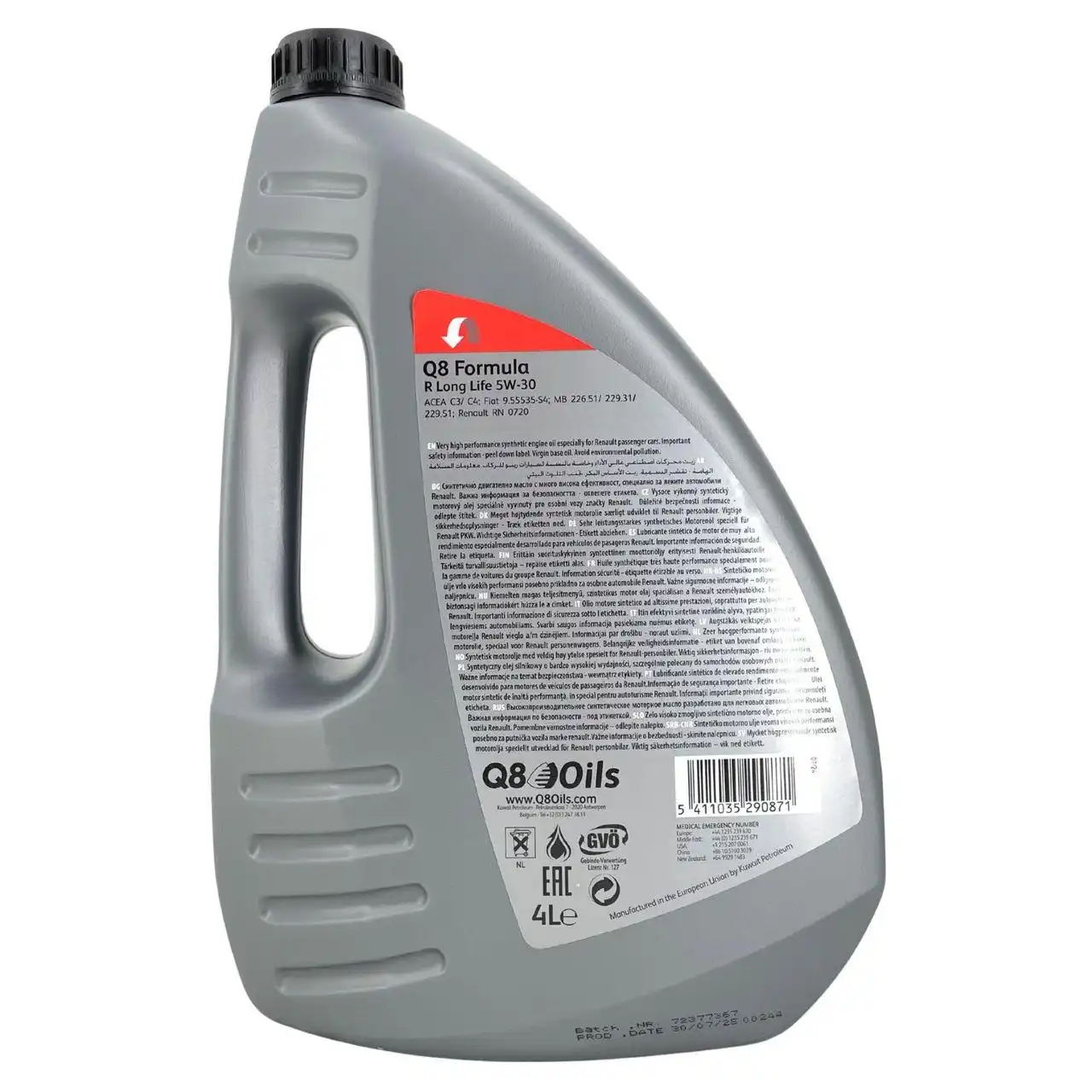 Q8 Formula R Long Life 5W-30 4 Liter