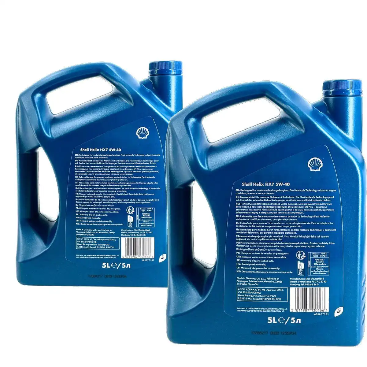 Shell Helix HX7 5W-40 2x5 Liter