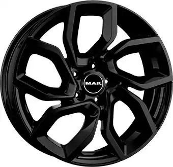 MAK APOLLO gloss black 7.0Jx17 4x108 ET20