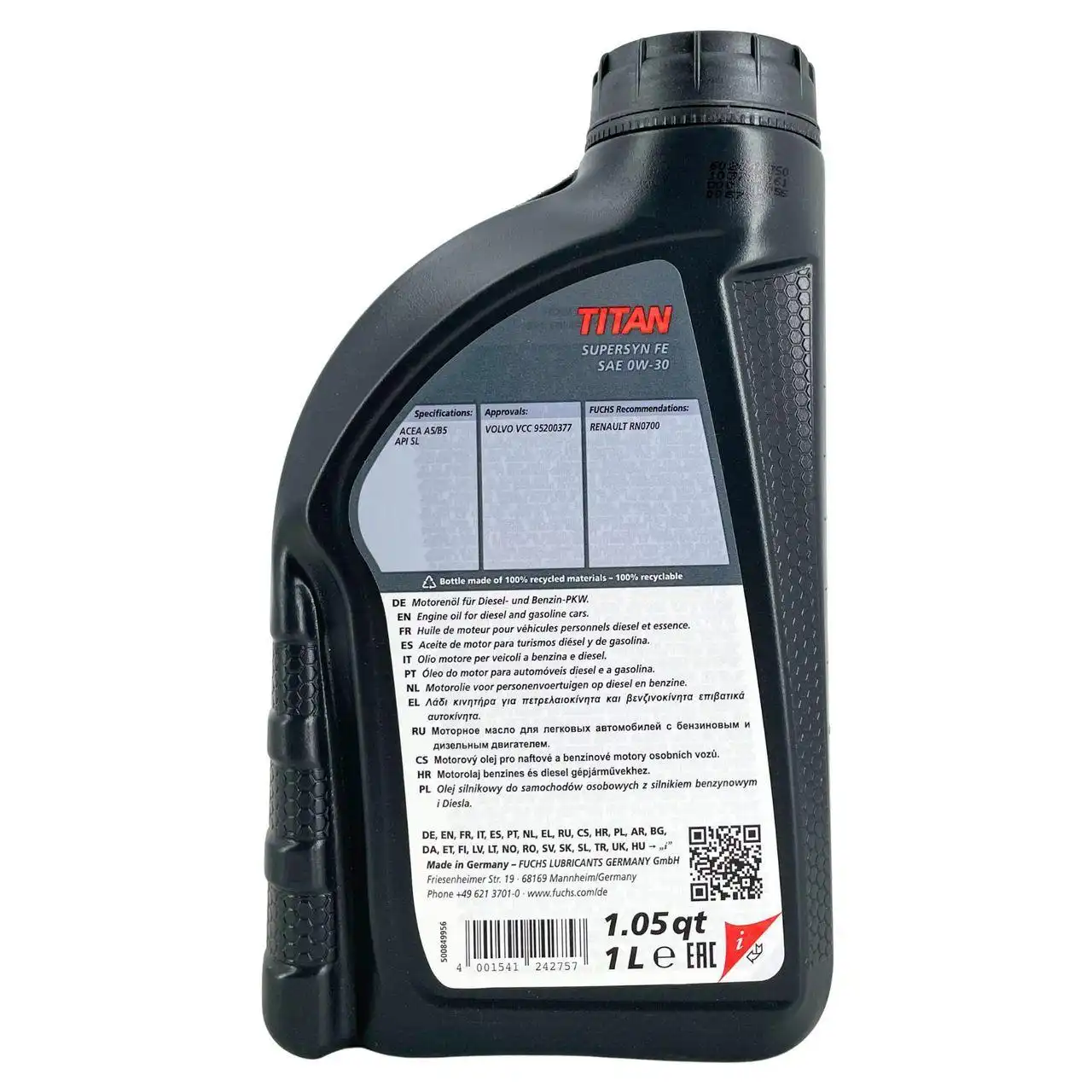 Fuchs Titan Supersyn FE 0W-30 1 Liter