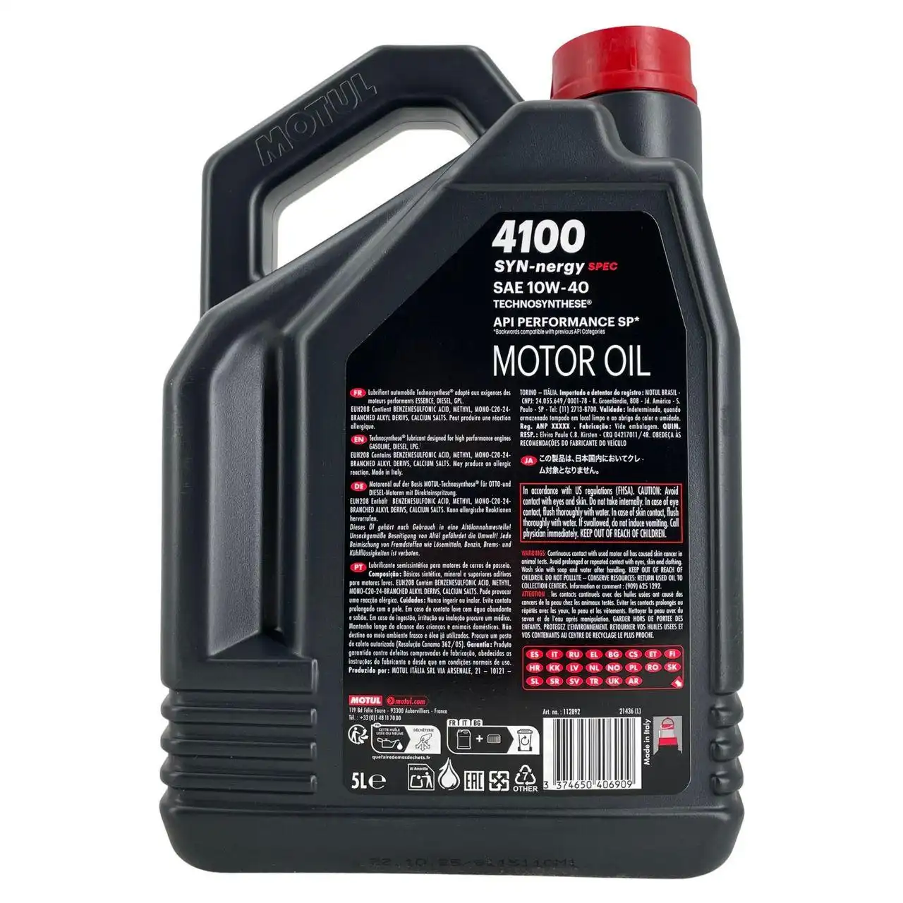 Motul 4100 SYN-nergy SPEC 10W-40 5 Liter