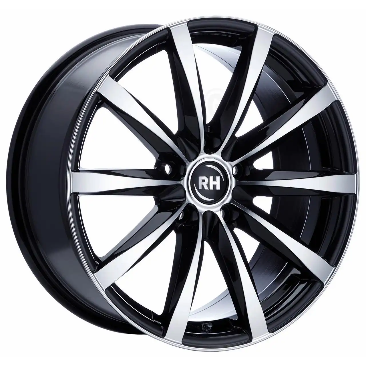 RH Alurad Gt Black full polished 8x17 5x108 ET45