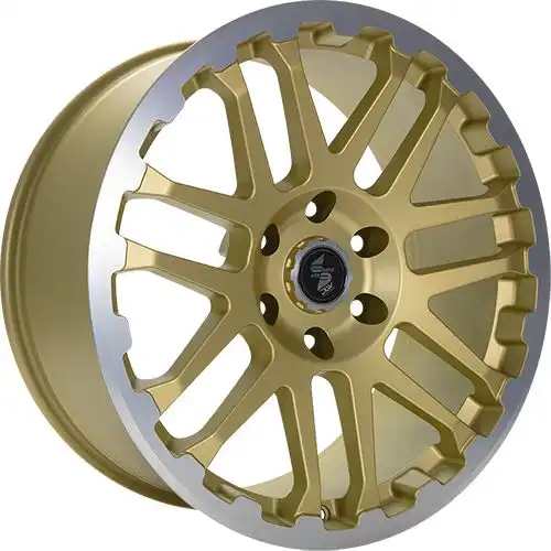 ETABETA COMBAT gold matt lip + cap polished 8.0Jx18 5x160 ET50