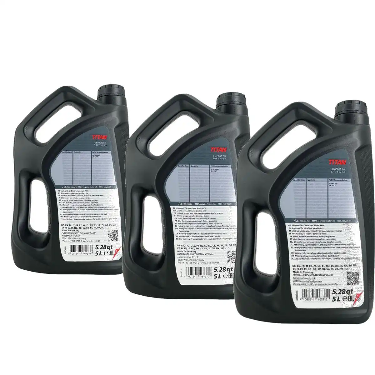 Fuchs Titan Supersyn 5W-50 3x5 Liter