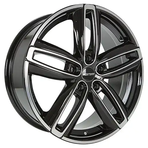 GMP DIVA schwarz diamantgeschliffen 7.5Jx18 5x120 ET50