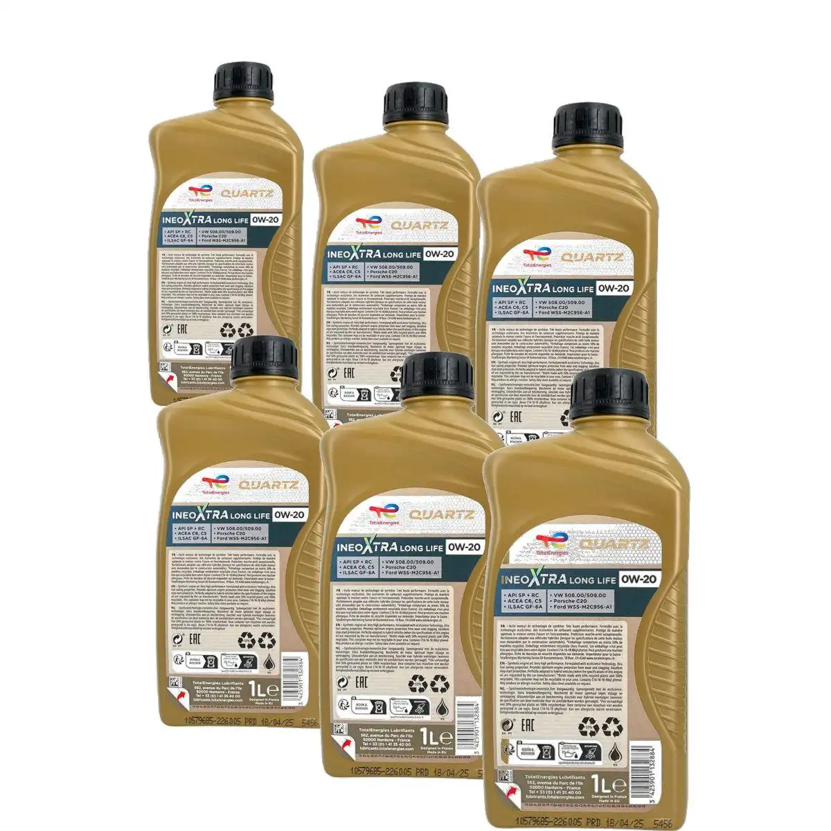 Total Quartz Ineo Xtra Longlife 0W-20 6x1 Liter