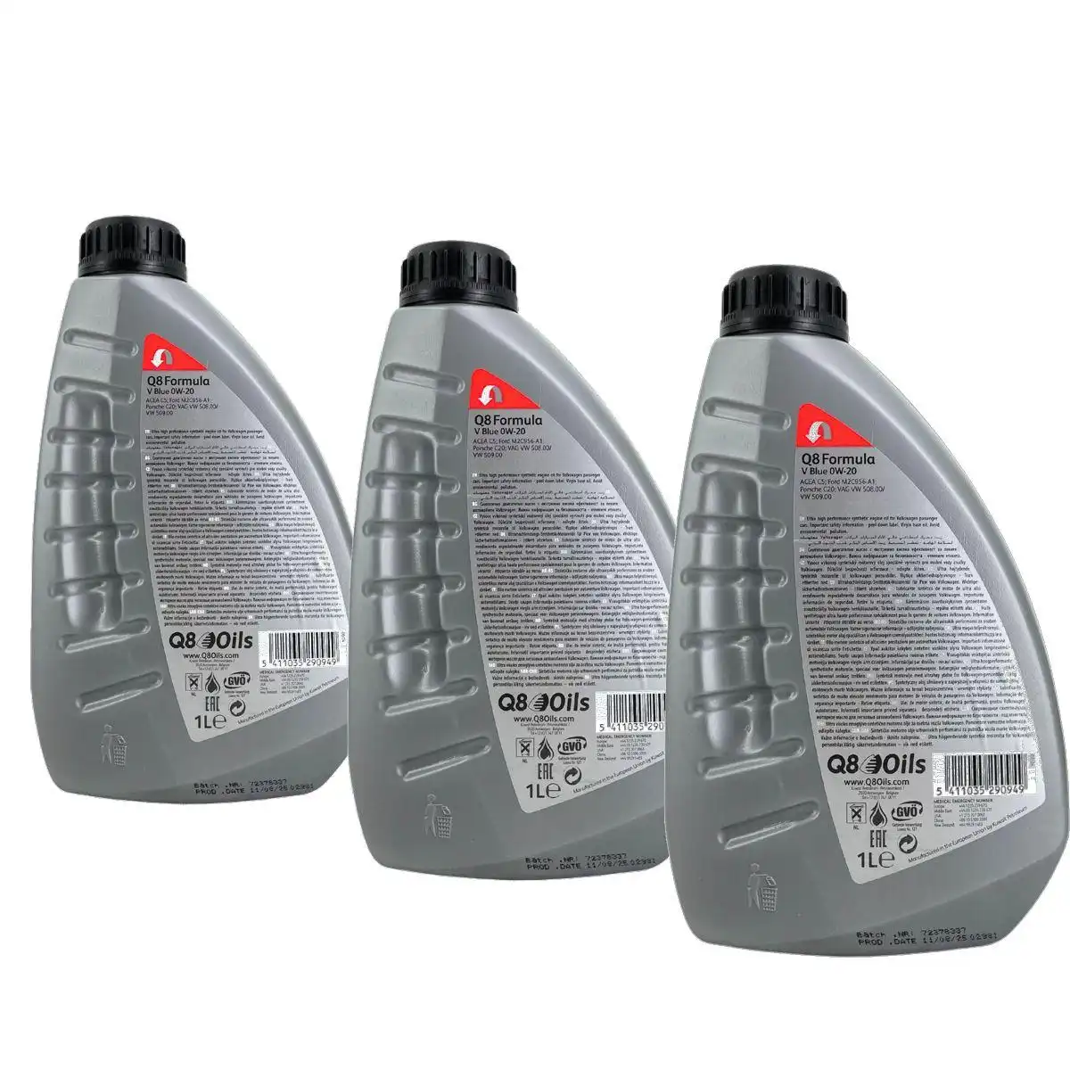 Q8 Formula V Blue 0W-20 3x1 Liter