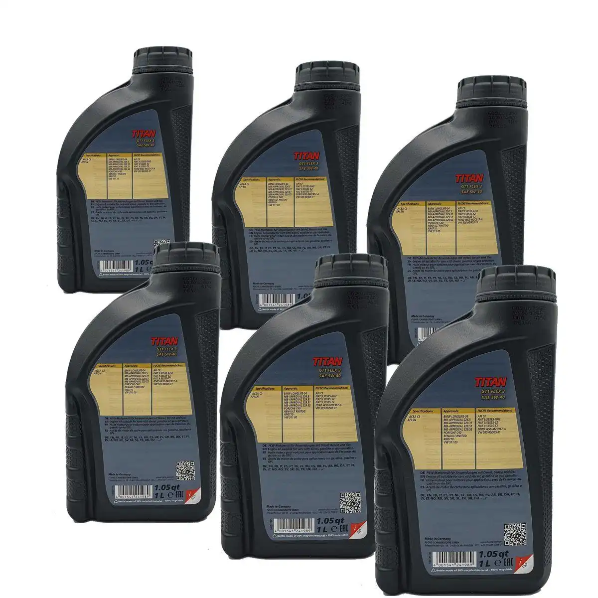 Fuchs Titan GT1 Flex 3 5W-40 6x1 Liter