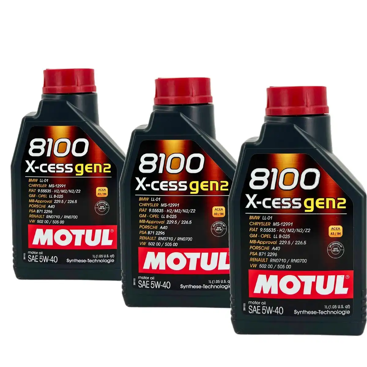 Motul 8100 X-cess GEN2 5W-40 3x1 Liter
