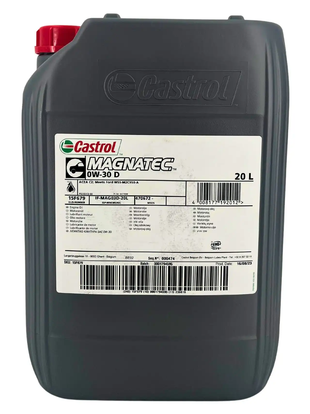 Castrol Magnatec 0W-30 D 20 Liter