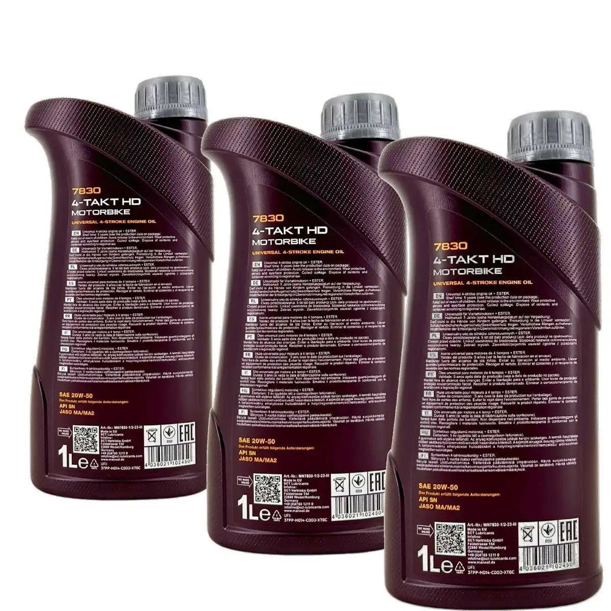Mannol 4-Takt Motorbike HD 20W-50 3x1 Liter