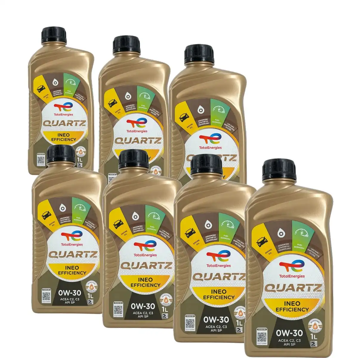 Total Quartz Ineo Efficiency 0W-30 7x1 Liter