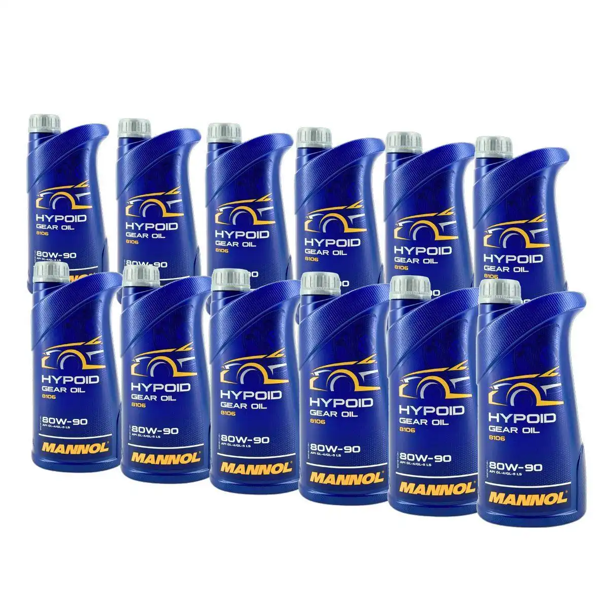 Mannol Hypoid Gear Oil Getriebeöl 80W-90 GL-4/GL-5 LS 12x1 Liter