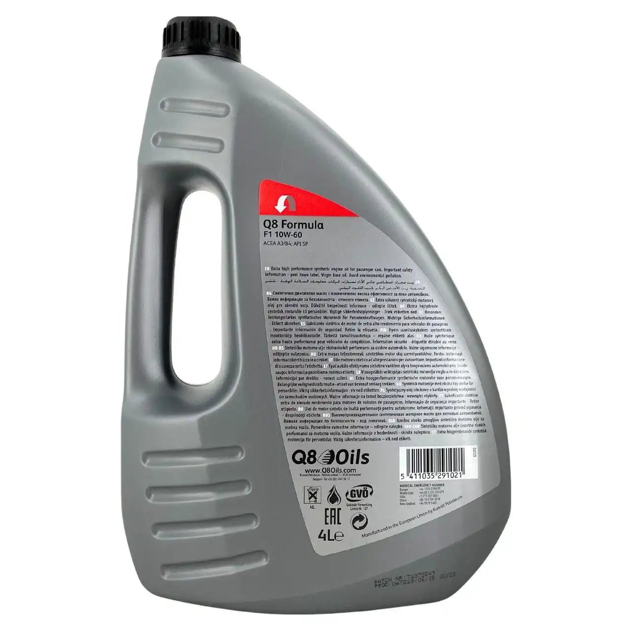 Q8 Formula F1 10W-60 4 Liter