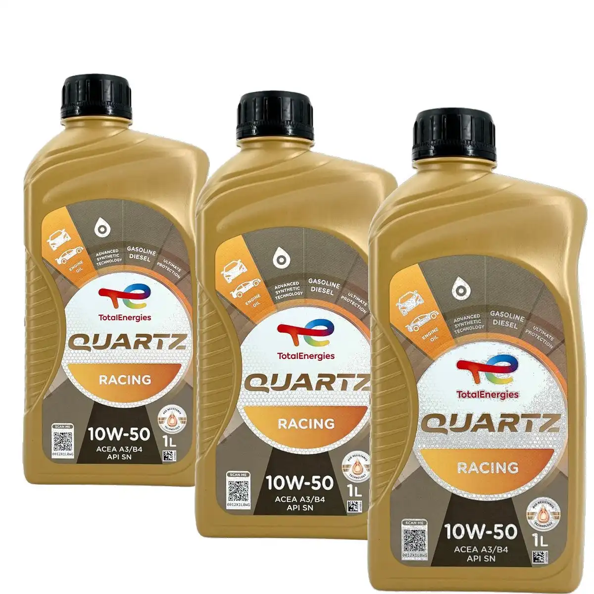 Total Quartz Racing 10W-50 3x1 Liter