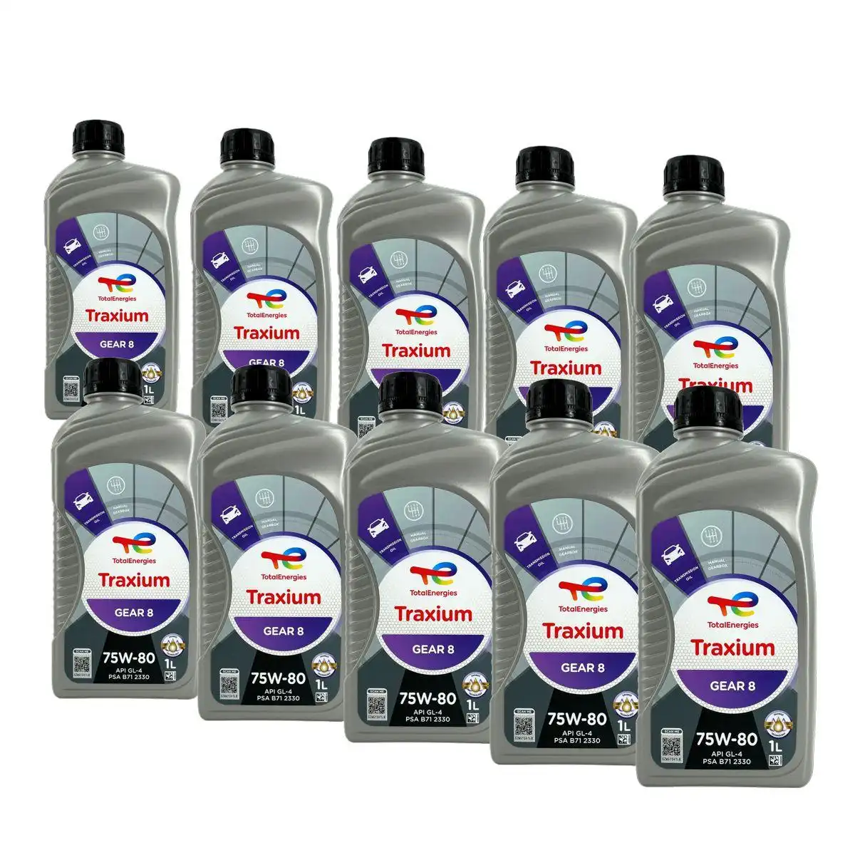 Total Traxium Gear 8 75W-80 10x1 Liter