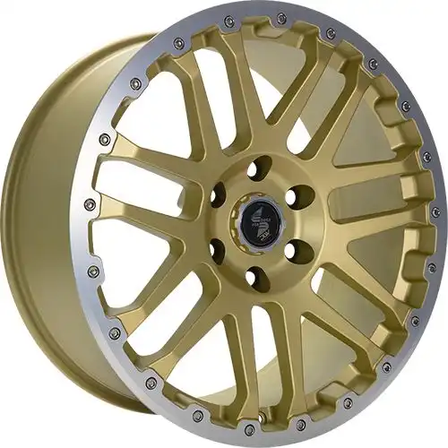 ETABETA COMBAT CV gold matt lip + cap polished 8.0Jx17 5x120 ET45