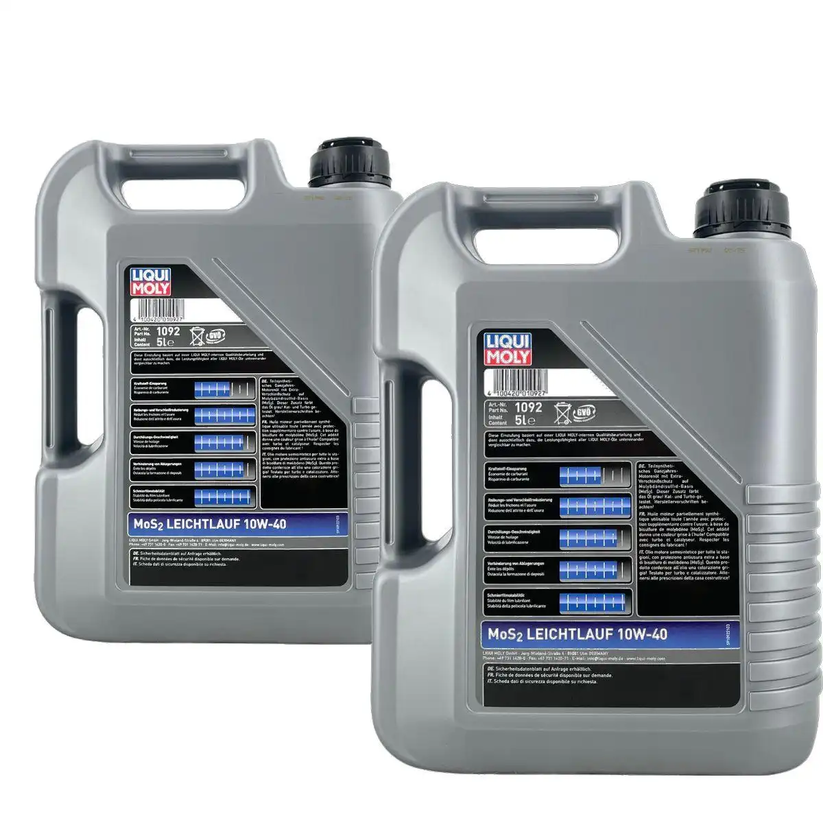 Liqui Moly MoS2 Leichtlauf 10W-40 2x5 Liter