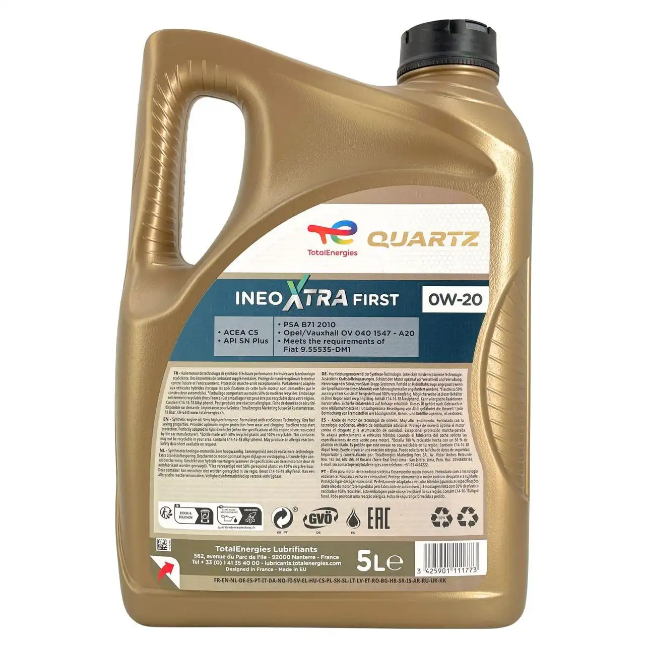 Total Quartz Ineo Xtra First 0W-20 5 Liter