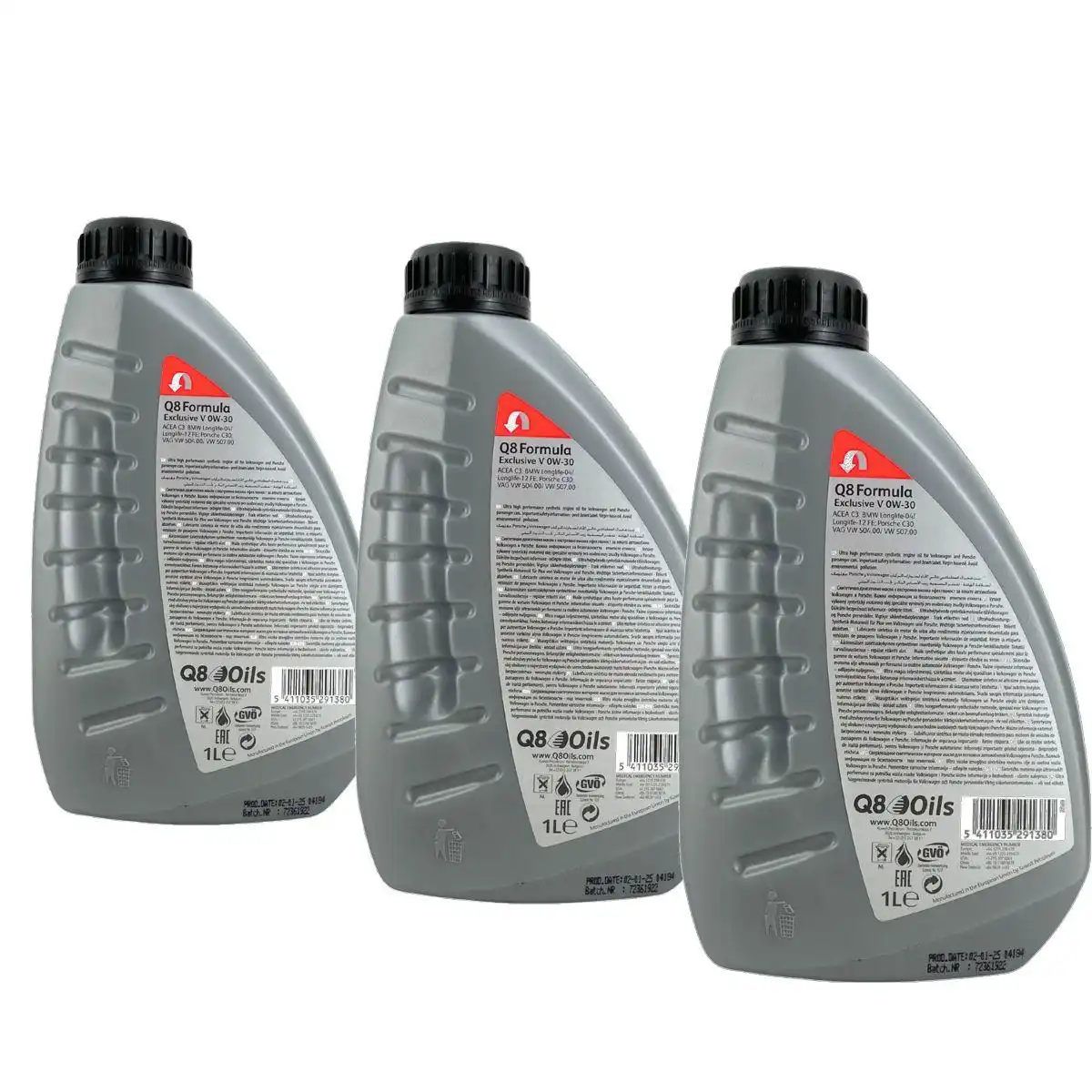 Q8 Formula Exclusive V 0W-30 3x1 Liter