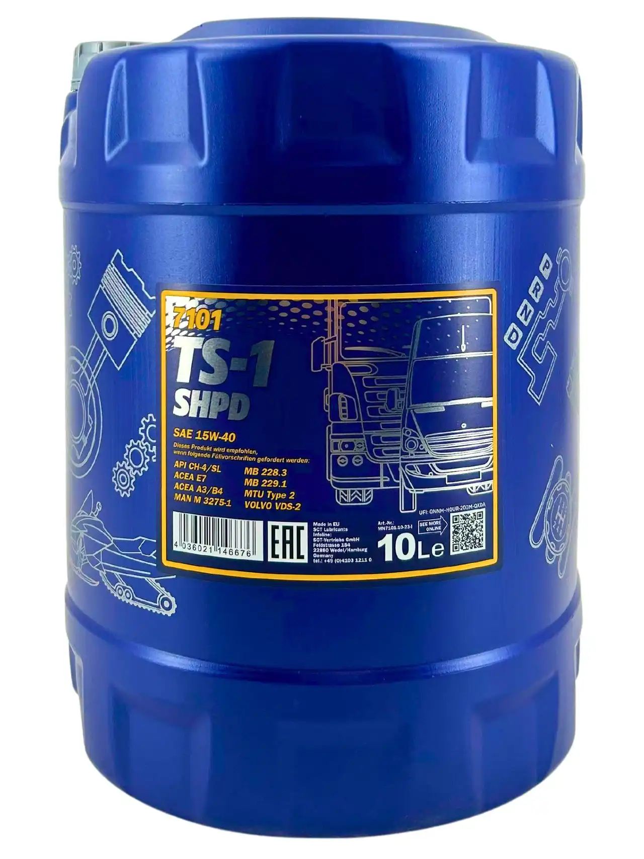 Mannol TS-1 SHPD 15W-40 10 Liter