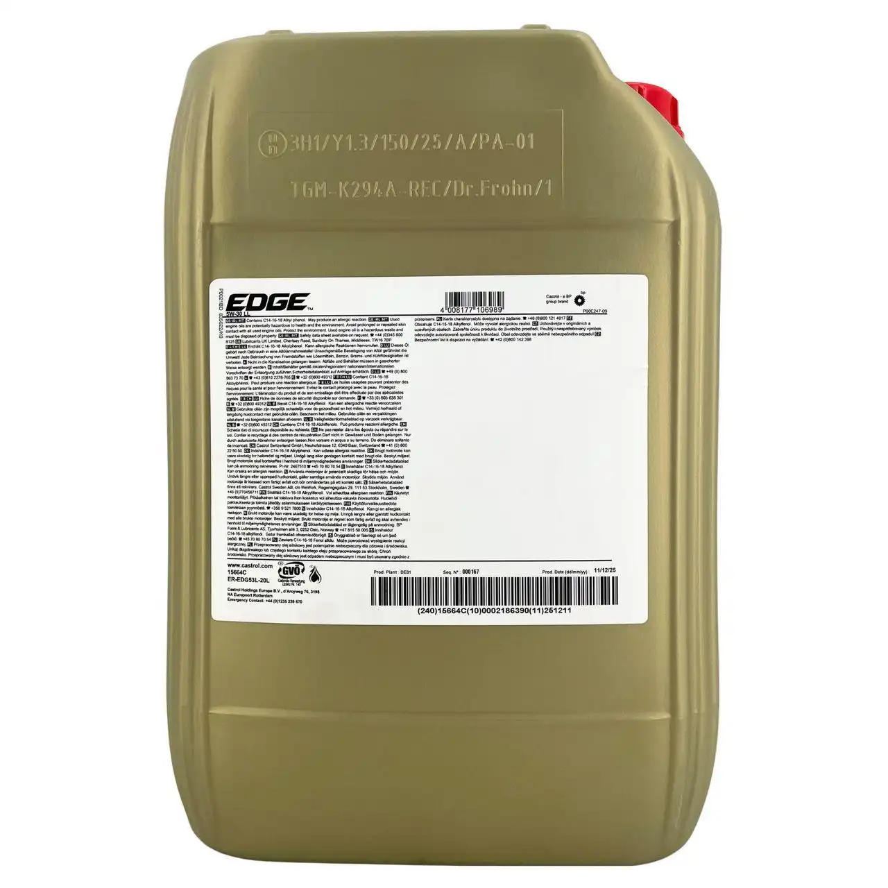 Castrol Edge 5W-30 LL 20 Liter