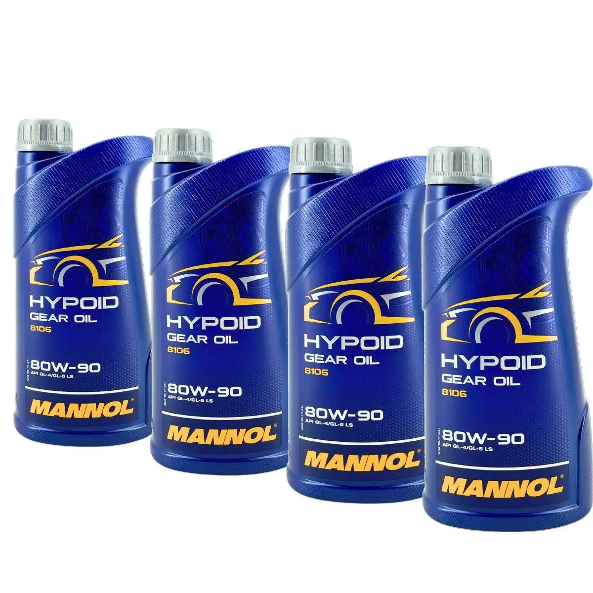 Mannol Hypoid Gear Oil Getriebeöl 80W-90 GL-4/GL-5 LS 4x1 Liter