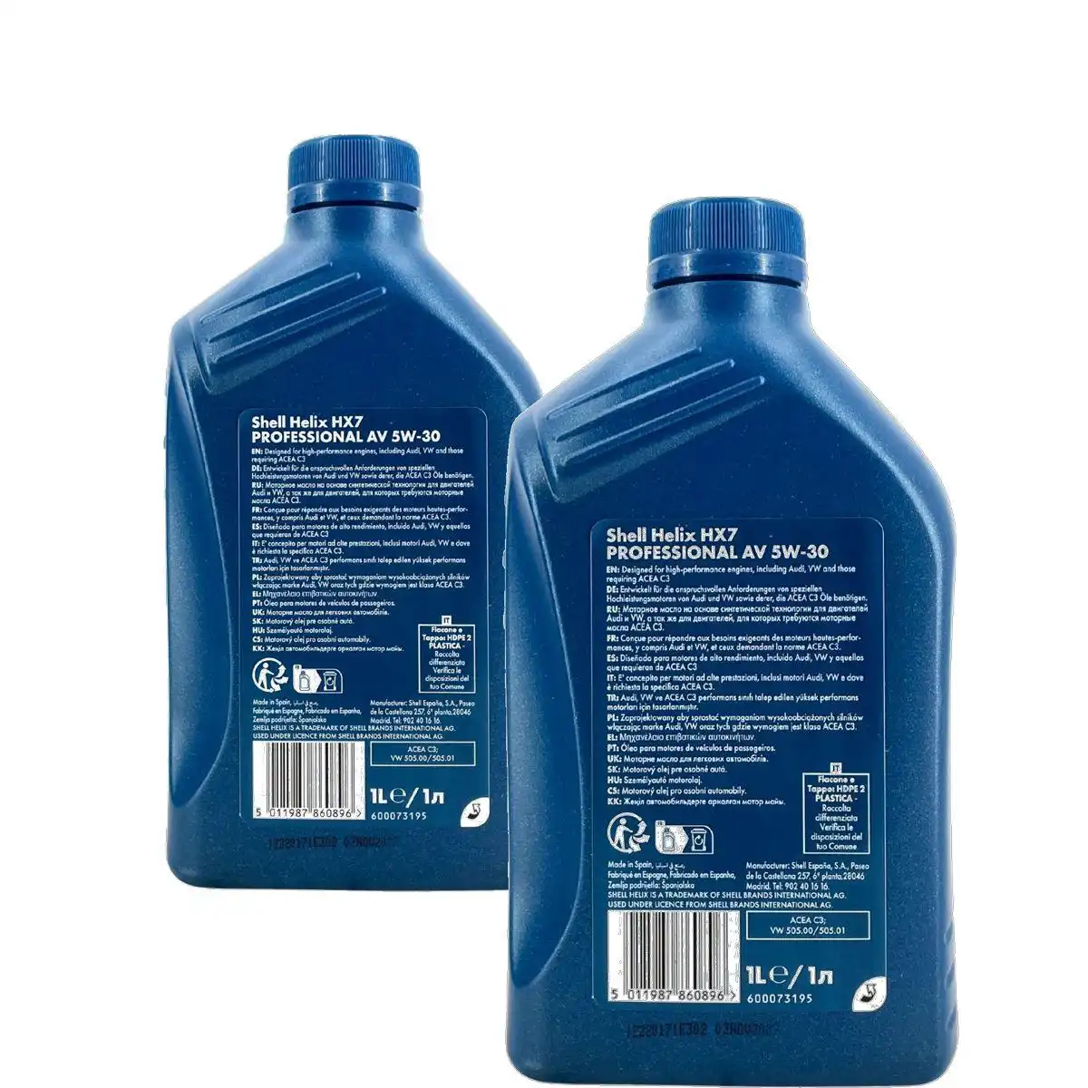 Shell Helix HX7 Professional AV 5W-30 2x1 Liter